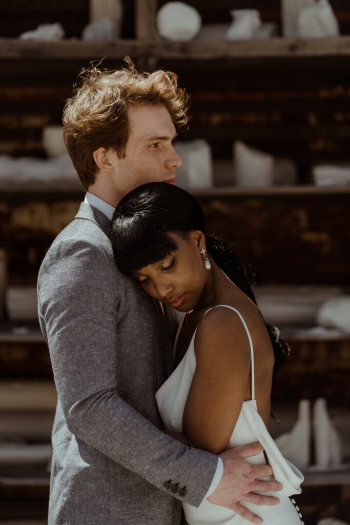 grey groom suit