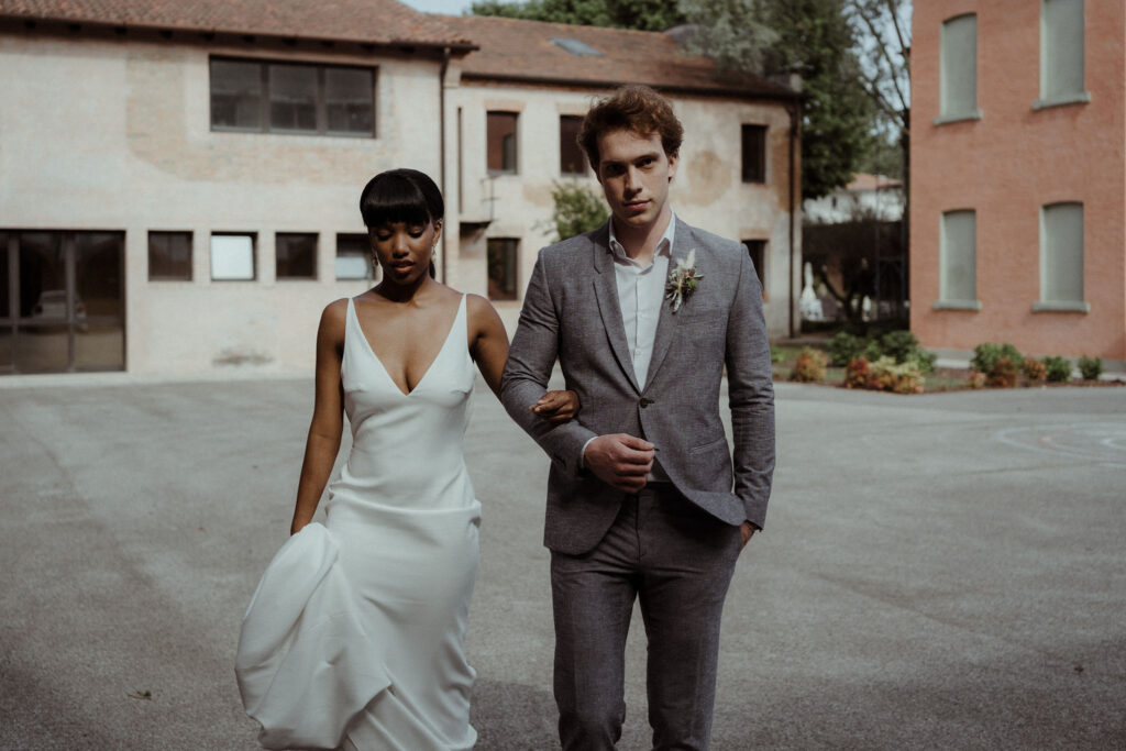 grey groom suit
