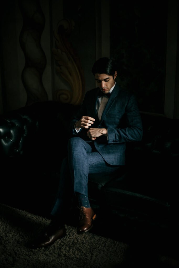 vintage groom suit